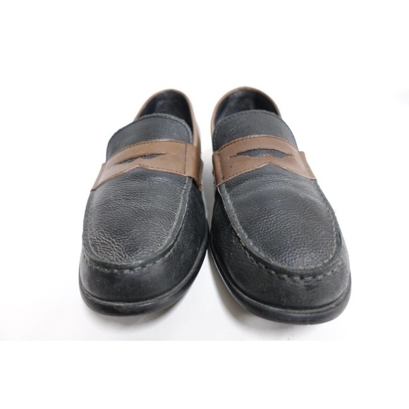 ROCKPORT Men Penny Loafers Classic Lite Leather Black/Brown 12M-US/11UK/46.5EU